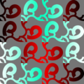 Free curly vector character patterns