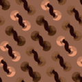 Free geometric twist polka dot patterns