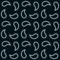 Free tear drop spin patterns