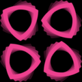 Free twisty blackhole whitehole patterns