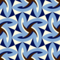 Free woven leaf geometry patterns